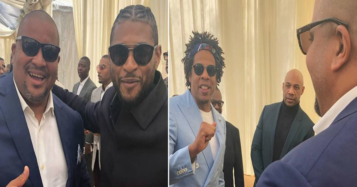 Michel Mirabal junto a Usher y Jay-Z © Instagram / Michel Mirabal