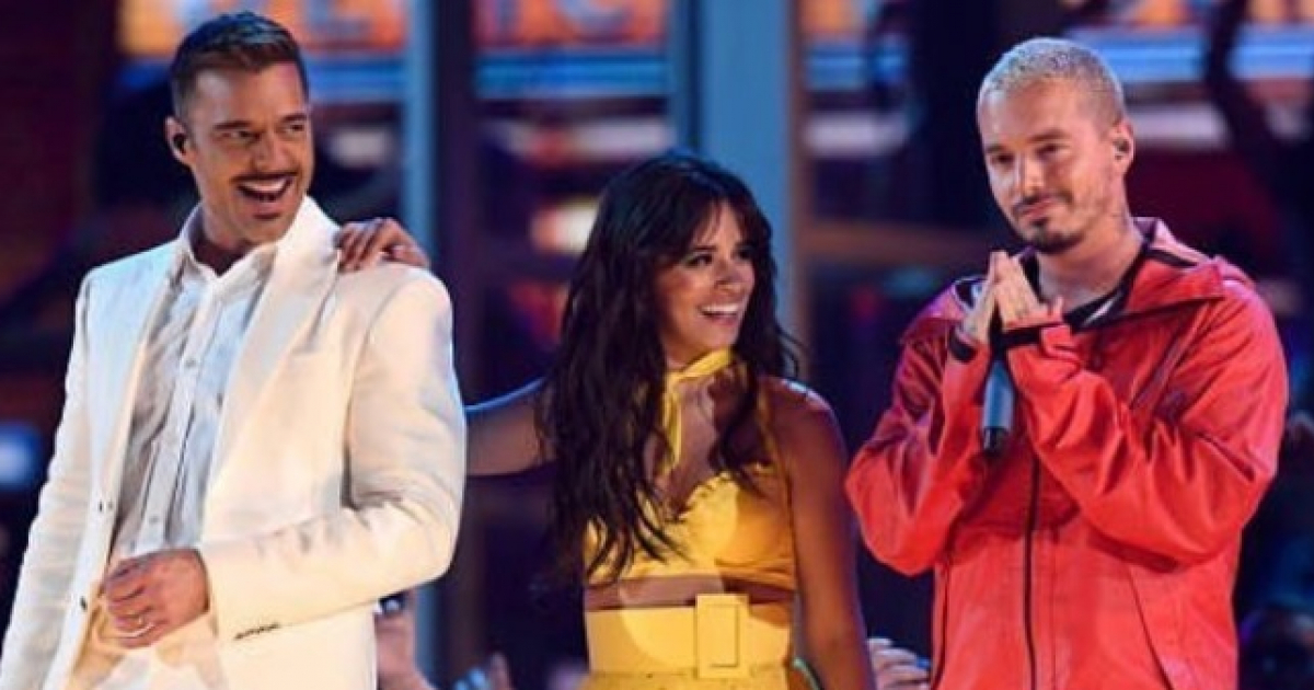 Ricky Martin, Camila Cabello y J Balvin © Instagram / J Balvin