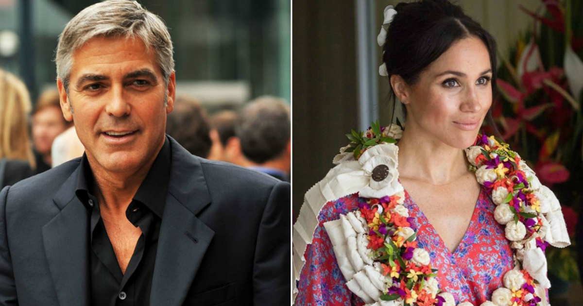 George Clooney y Meghan Markle © Wikipedia / George Clooney, Instagram / The Royal Family