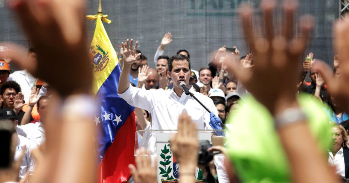 El proclamado presidente interino, Juan Guaidó © Twitter/Juan Guaidó