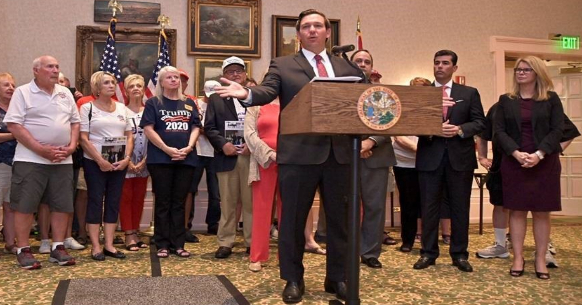 Ron DeSantis, en Orlando. © Oficina de prensa del Gobernador de Florida. 