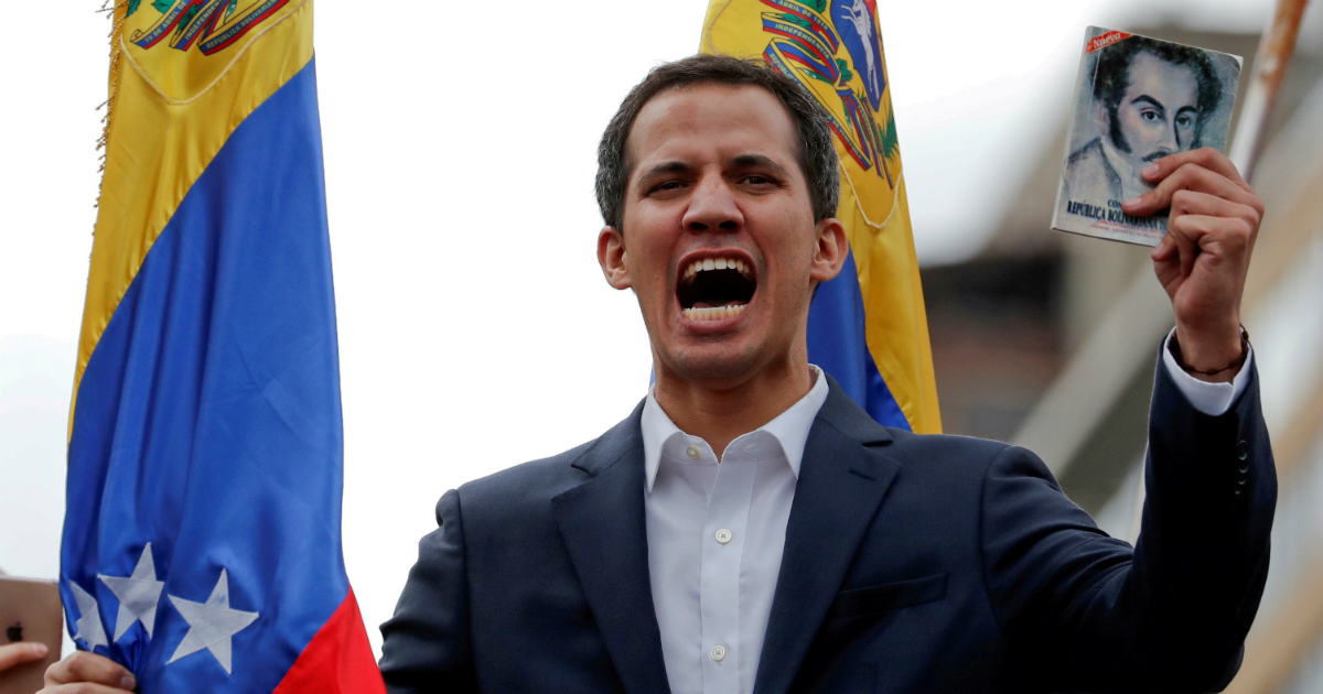 Presidente interino de Venezuela, Juan Guaidó © REUTERS/Carlos Garcia Rawlins
