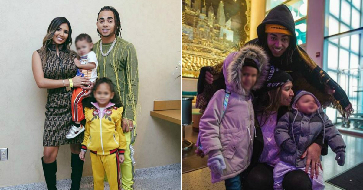 Ozuna con su esposa Taina y sus hijos Sofía y Juan Andrés © Instagram / Ozuna