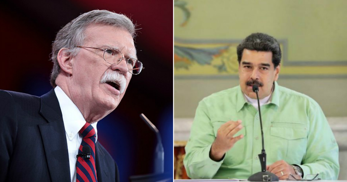 John Bolton y Nicolás Maduro © Flickr Gage Skidmore / Twitter Nicolás Maduro 