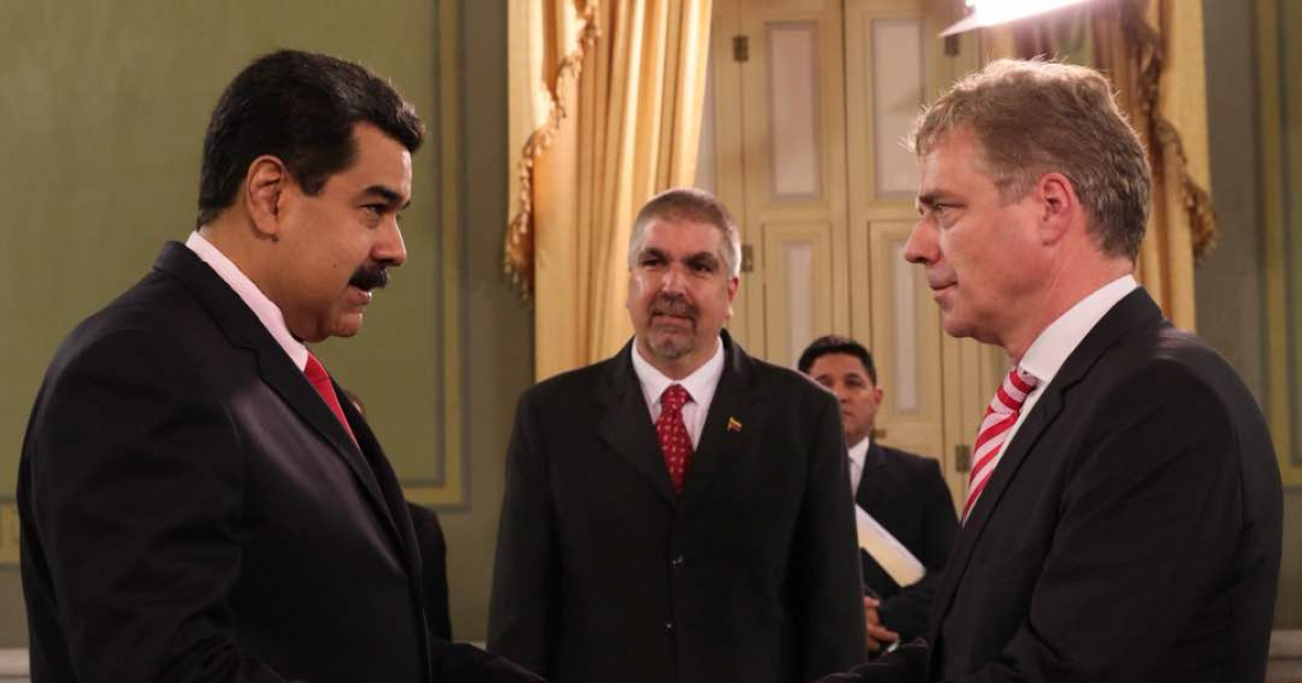 Nicolás Maduro y Daniel Kriener en una imagen de archivo © mppre.gob.ve
