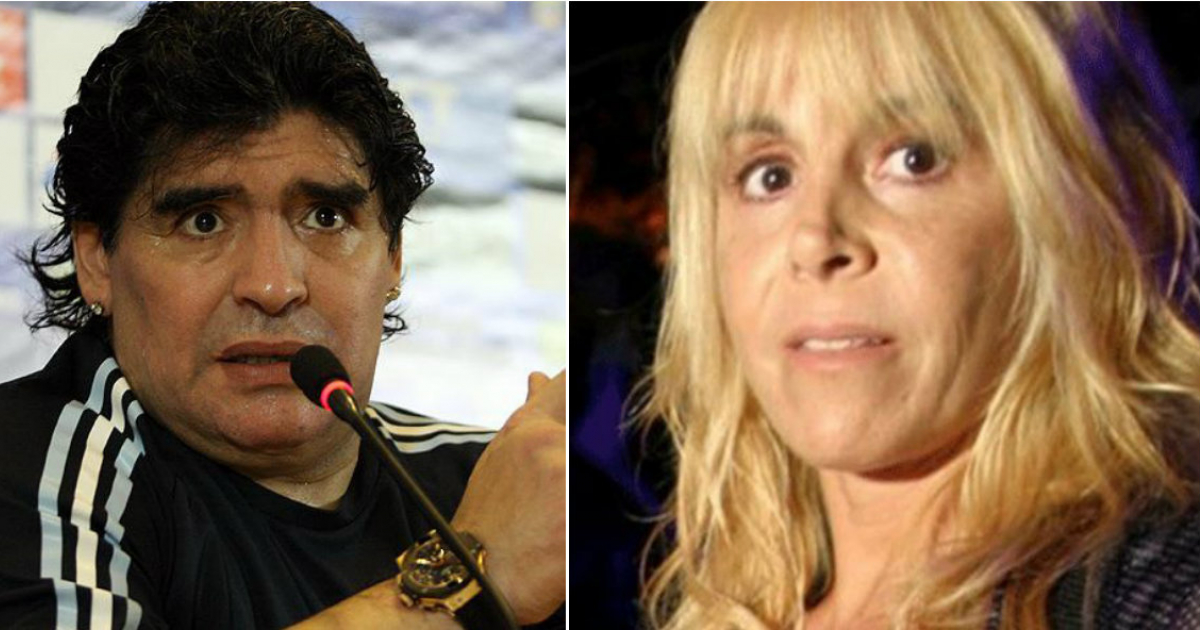 Diego Maradona y Claudia Villafañe © Wikimedia Commons y filo.news