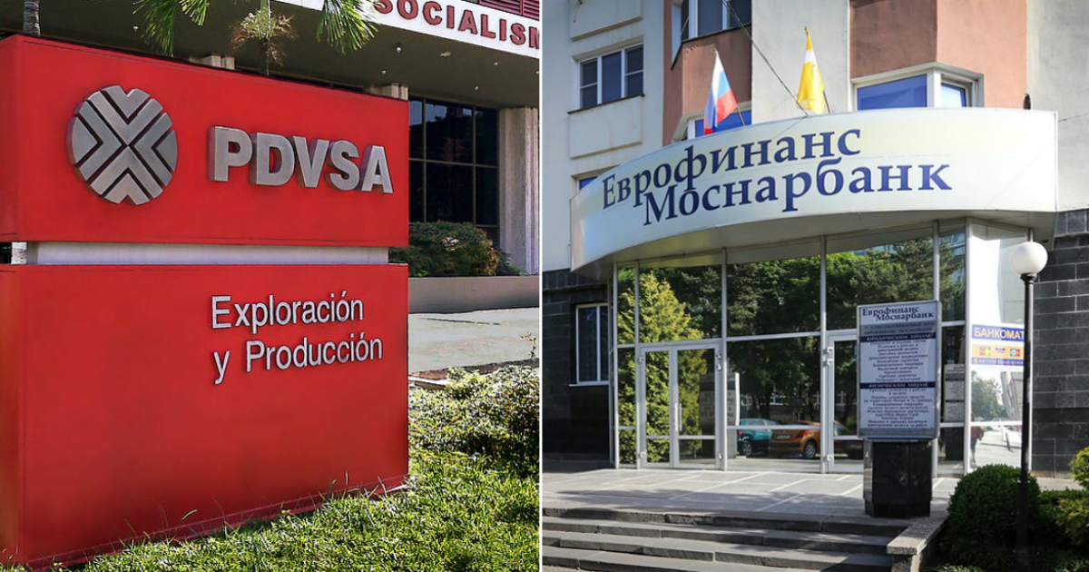 PDVSA y Evrofinance Mosnarbank © Wikimedia Commons / Twitter @srbija_eu 