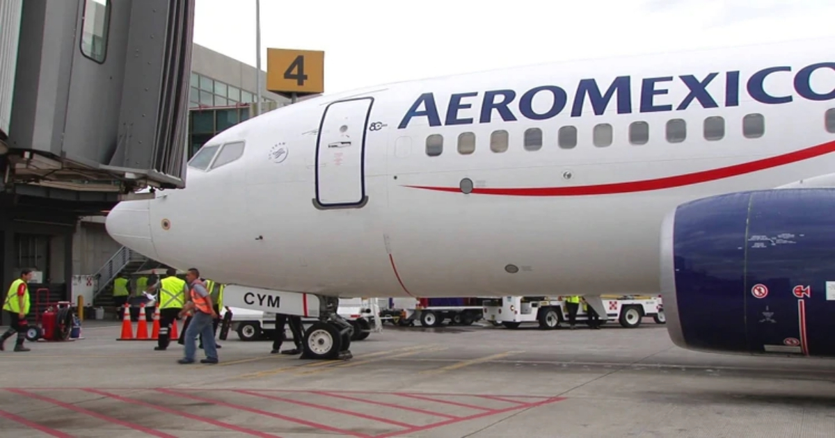 Un avión de AeroMéxico. © AeroMéxico