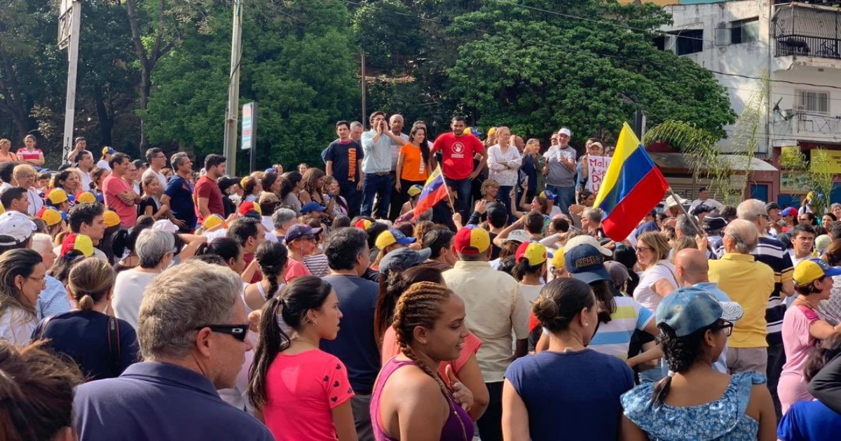 Protestas contra Nicolás Maduro en Venezuela. © Twitter / Juan Guaidó