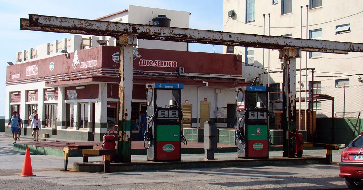 Una gasolinera cubana. © CiberCuba