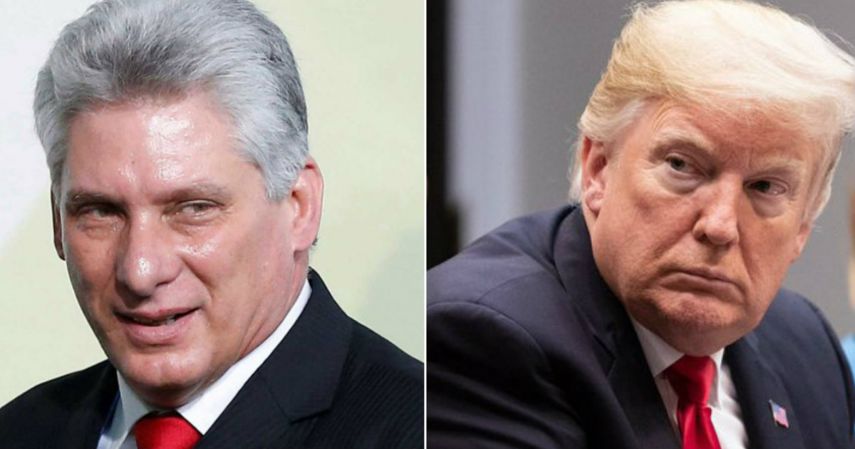 Miguel Díaz-Canel y Donald Trump. © Cubadebate / Donald Trump / Twitter