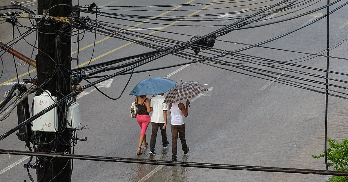 Probabilidad de lluvias, granizo y tormentas eléctricas en el Occidente del país. © CiberCuba