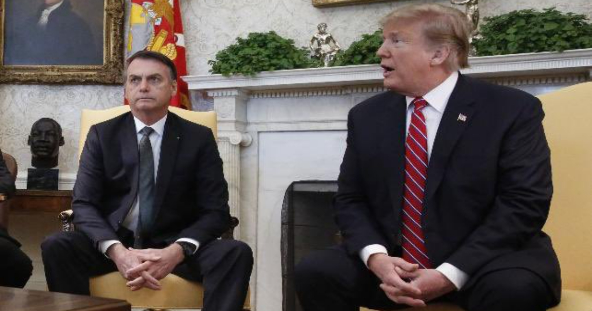 Jair Bolsonaro y Donald Trump en el Despacho Oval © Twitter / Jair Bolsonaro