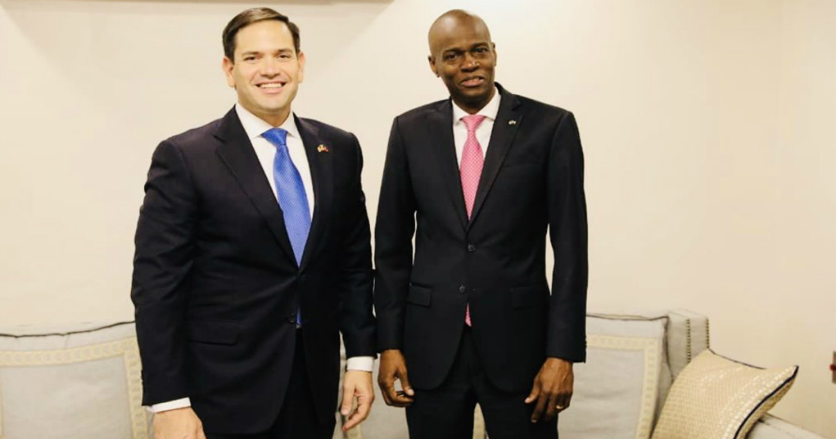 Marco Rubio y Jovenel Moise © Twitter / Jovenel Moise