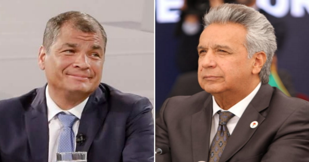 Rafael Correa y Lenín Moreno. © Instagram / Rafael Correa / Twitter / Comunicación Ecuador