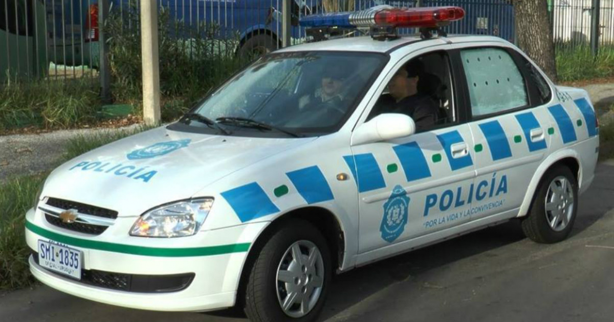 Auto de la Policía Nacional de Uruguay. © Facebook / Policía Nacional de Uruguay