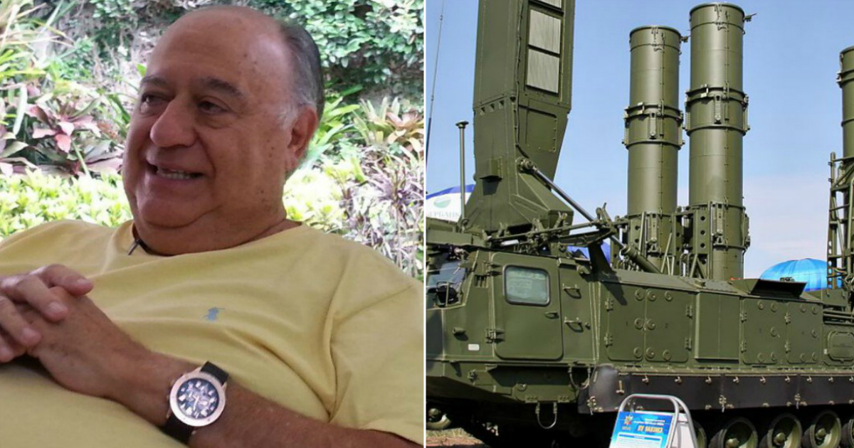Humberto Calderón Berti y misiles de fabricación rusa © Twitter La Tabla / Wikipedia 