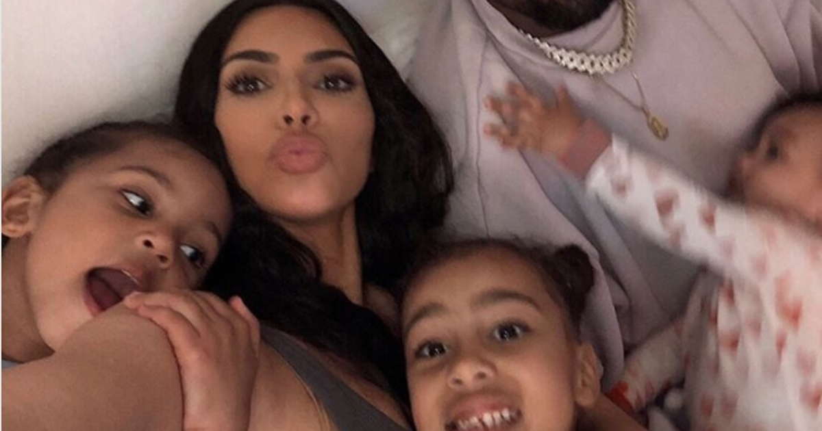 Kim Kardashian y sus hijos © Instagram / Kim Kardashian