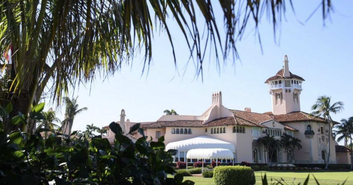 Club Mar-a-lago, propiedad de Donald Trump en Florida © Twitter / Law & Crime