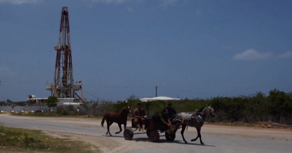 Pozo de petróleo en Cuba. © Captura de pantalla de YouTube / China Xinhua Español