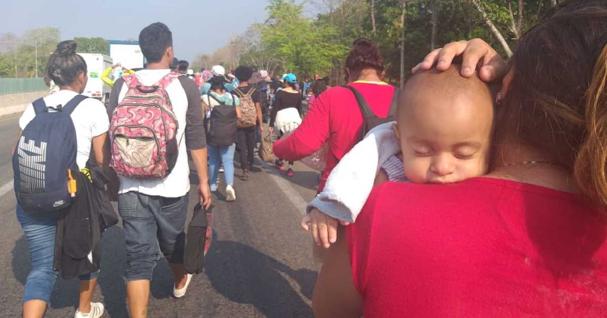 Migrantes centroamericanos © Movimiento Migrante Mesoamericano/Twitter