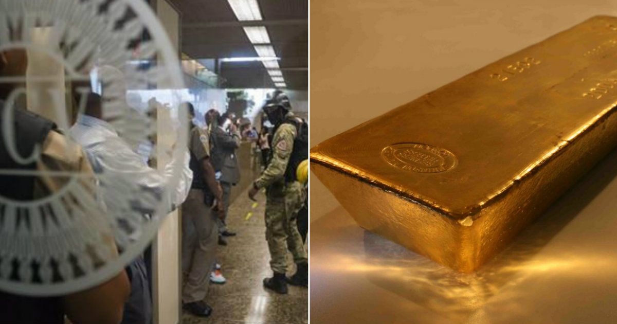 El Banco Central de Venezuela y un lingote oro en sendas imágenes de archivo © Flickr / Creative Commons / Bullion Vault