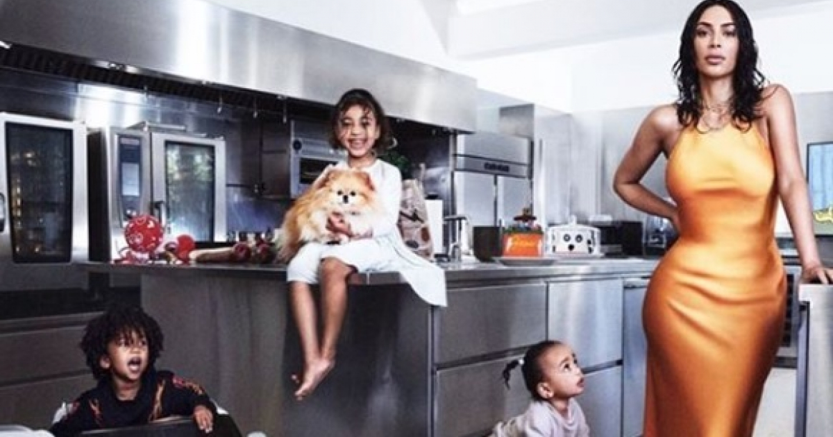 Kim Kardashian y sus hijos. © Instagram / Kim Kardashian