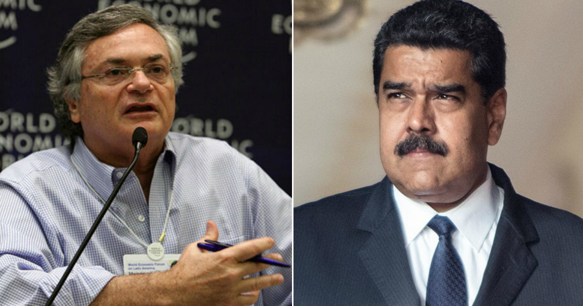 Moisés Naím (izquierda) y Nicolás Maduro (derecha) © World Economic Forum / Flickr / Eneas De Troya 