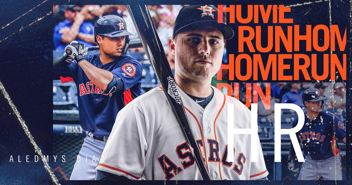 Aledmys decidió. © Houston Astros/Twitter.