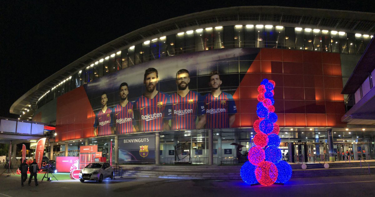 El Camp Nou, listo. © Twitter / Ousmane Dembelé