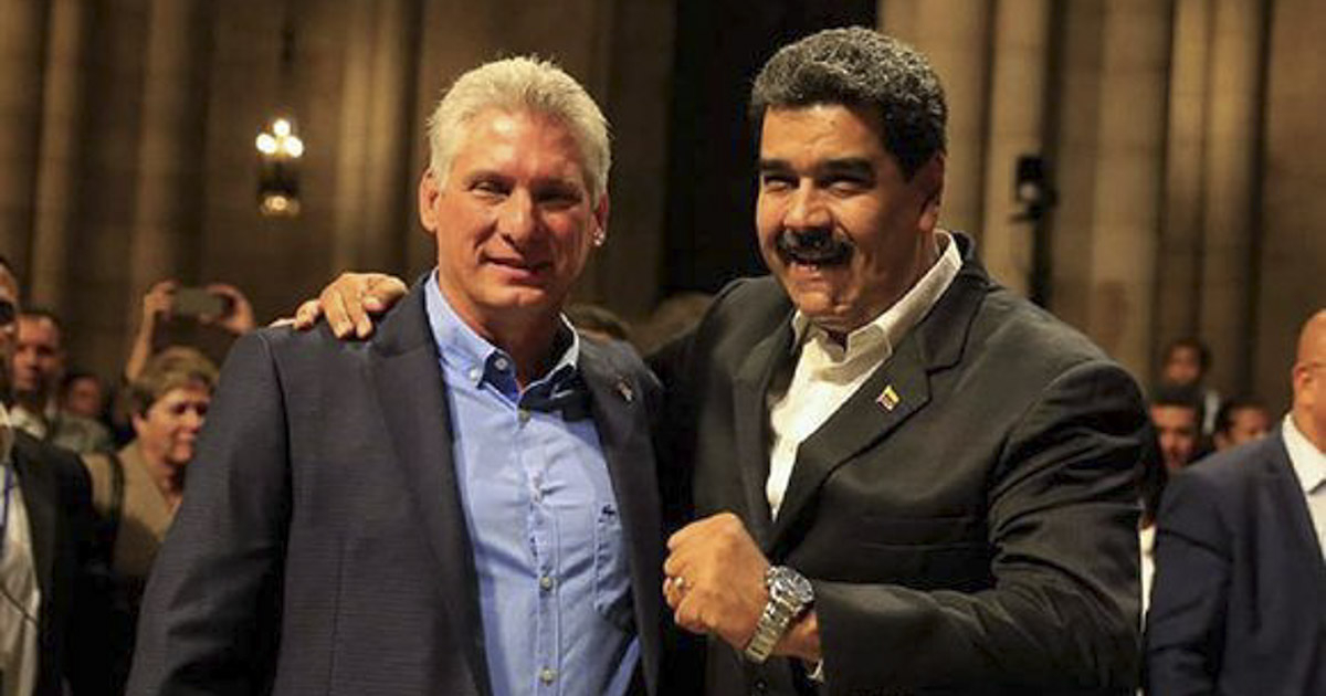 Miguel Díaz-Canel y Nicolás Maduro © ICRT