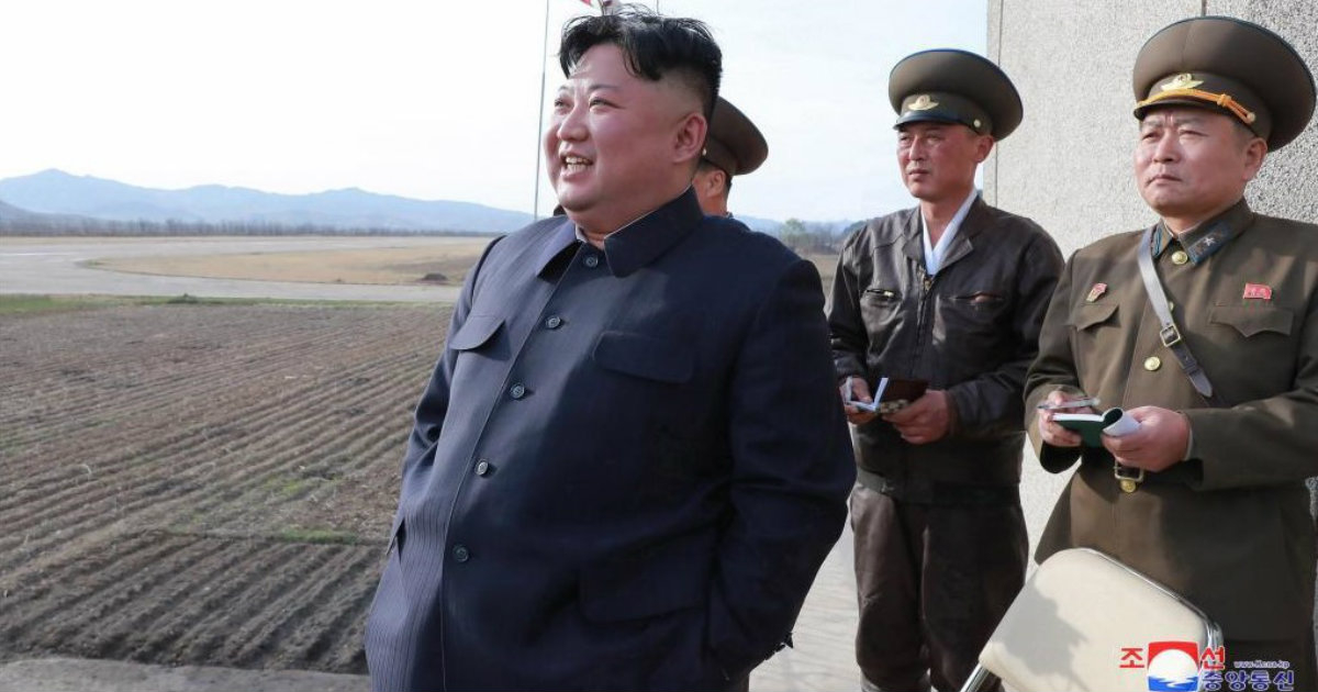 Kim Jong-un, líder norcoreano, supervisando la prueba © KCNA