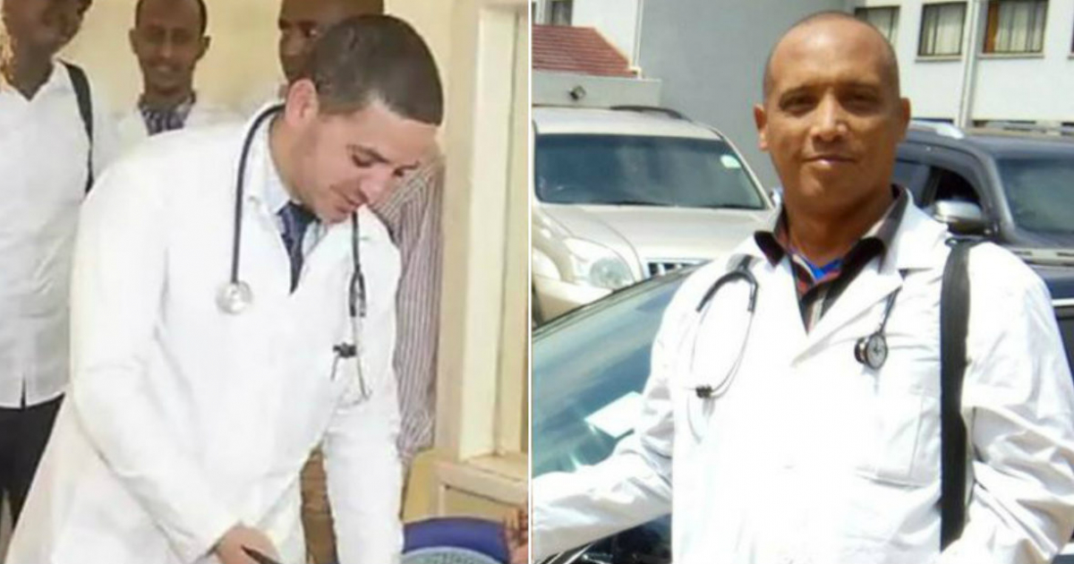 Assiel Herrera y Landy Rodríguez, médicos cubanos secuestrados en Kenia © Facebook de los médicos