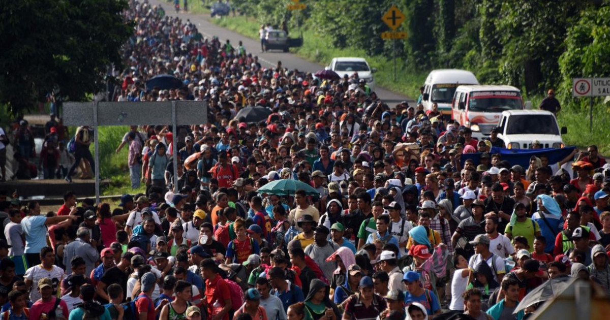 Caravana de Migrantes © Captura de video Twitter