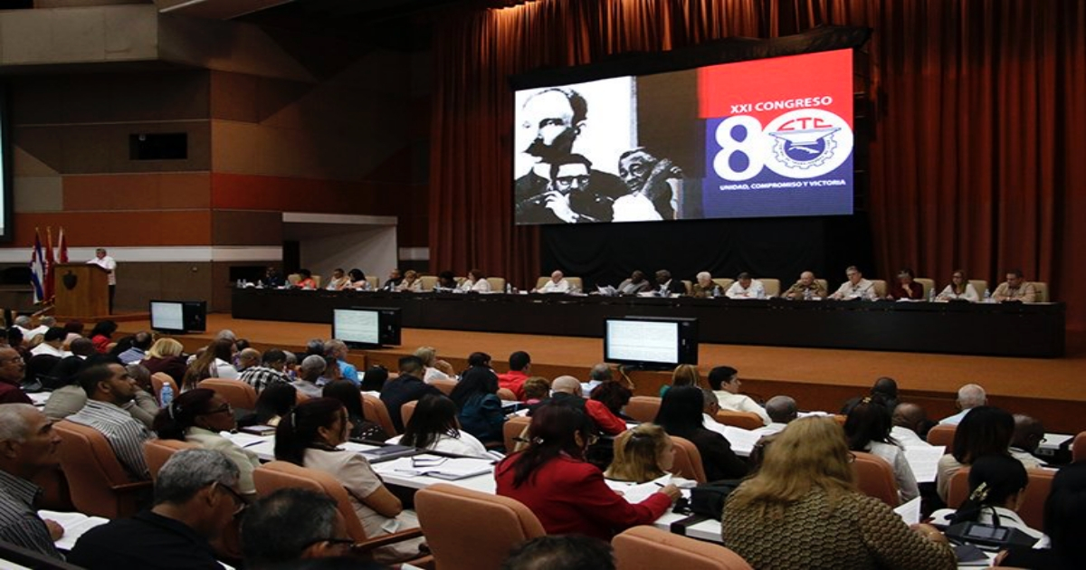 Congreso de la CTC en La Habana. © Twitter / CTC