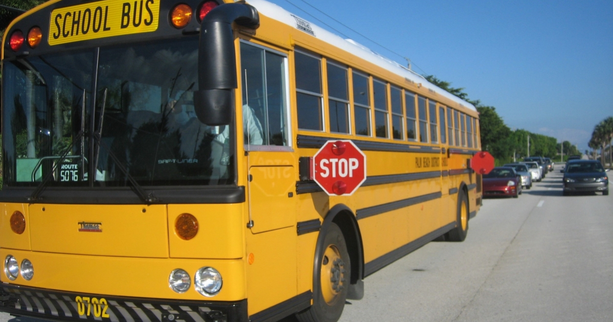 Autobús escolar en Estados Unidos (imagen de referencia). © Wikimedia Commons