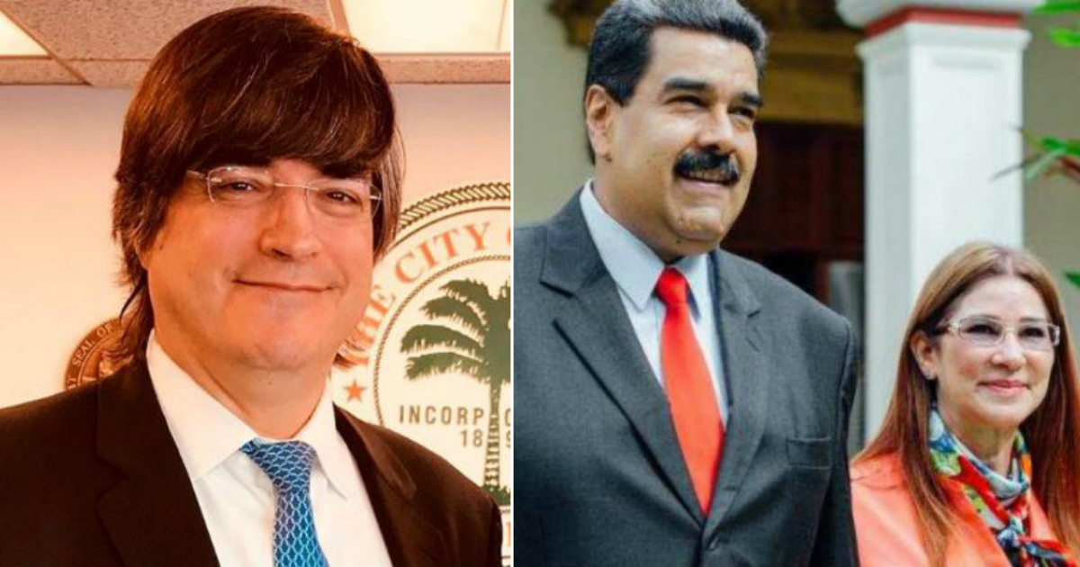 Jaime Bayly (i) y Nicolás Maduro y Cilia Flores (d) © Collage Twitter/Jaime Bayly-Twitter/Nicolás Maduro