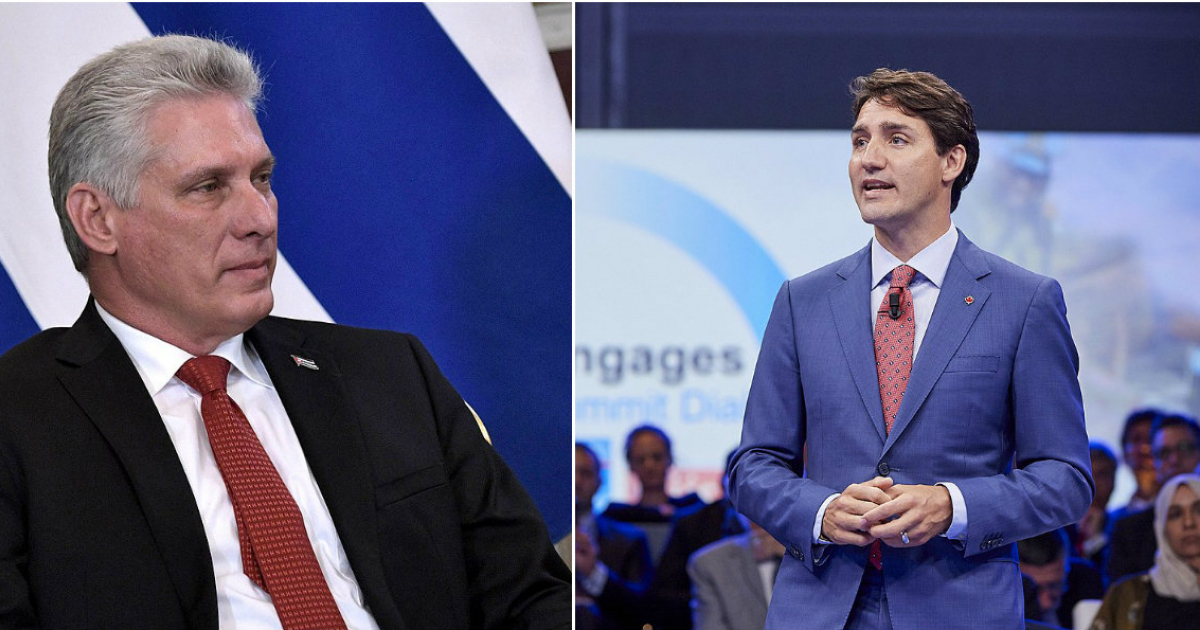 Miguel Díaz-Canel y Justin Trudeau © Wikimedia Commons