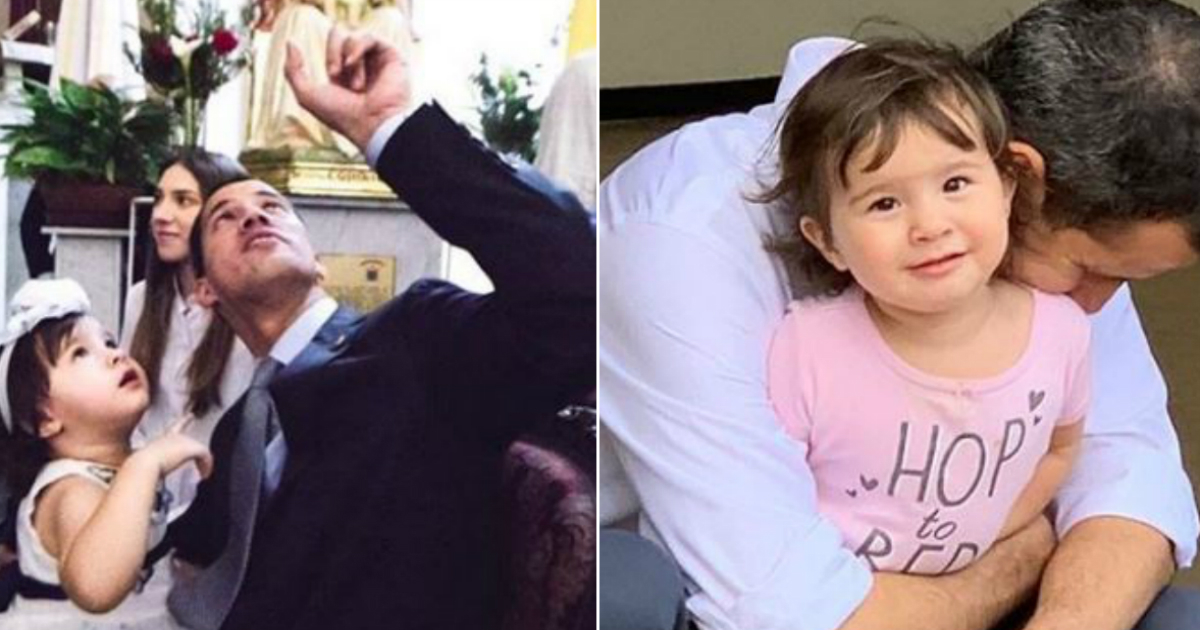 Juan Guaidó junto a su hija Miranda Eugenia © Instagram / Juan Guaidó