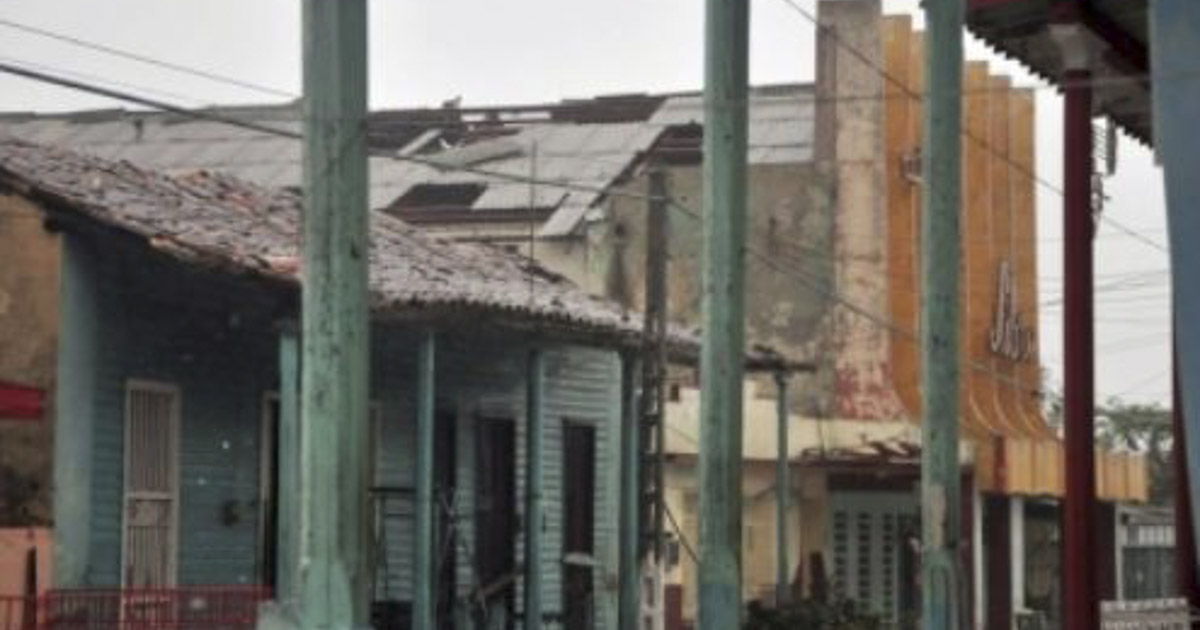 Casas en Sancti Spíritus tras el paso de Irma © Cubasí