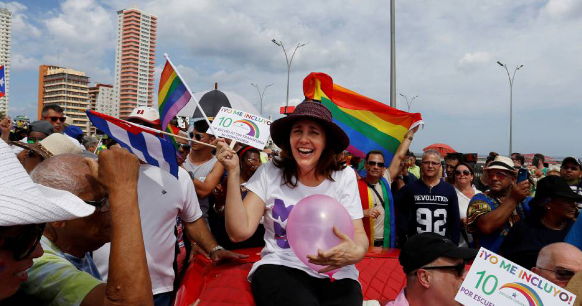 Mariela Castro en la conga contra la homofobia © Trabajadores