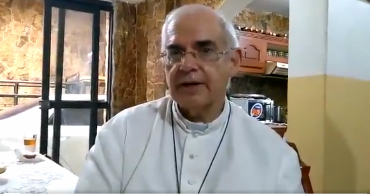 Monseñor Mario Moronta, vicepresidente de la Conferencia Episcopal Venezonala © Twitter / Captura de video TVVenezuela Noticias