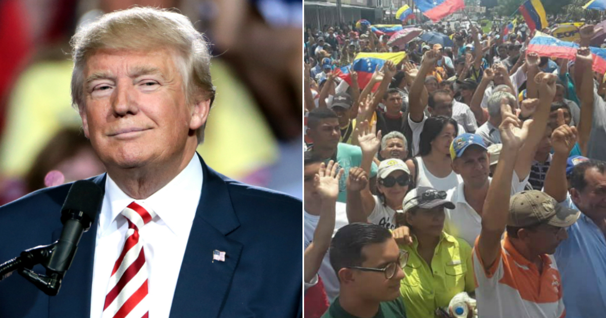 Donald Trump y manifestaciones en Venezuela © Flickr Gage Skidmore / Twitter Juan Guaidó 