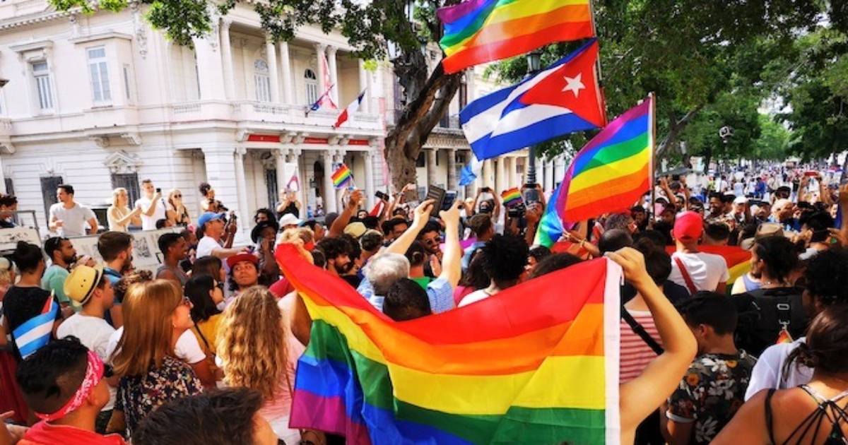 Marcha independiente del colectivo LGBTI+ en La Habana, Cuba. © Facebook / Haydeé Milanés