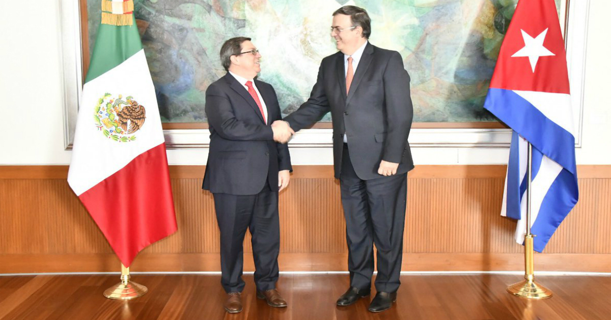 Bruno Rodríguez Parrilla y Marcelo Ebrard © Twitter / Secretaría de Relaciones Exteriores de México