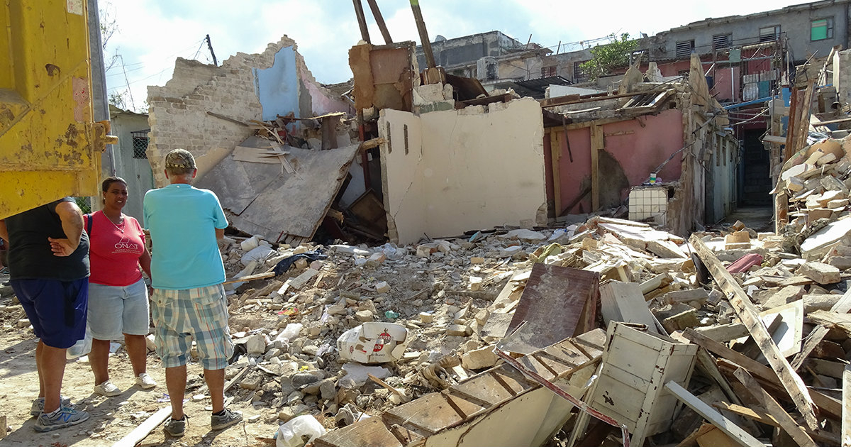 Imagen de la devastación que dejó el tornado a su paso en enero © CiberCuba