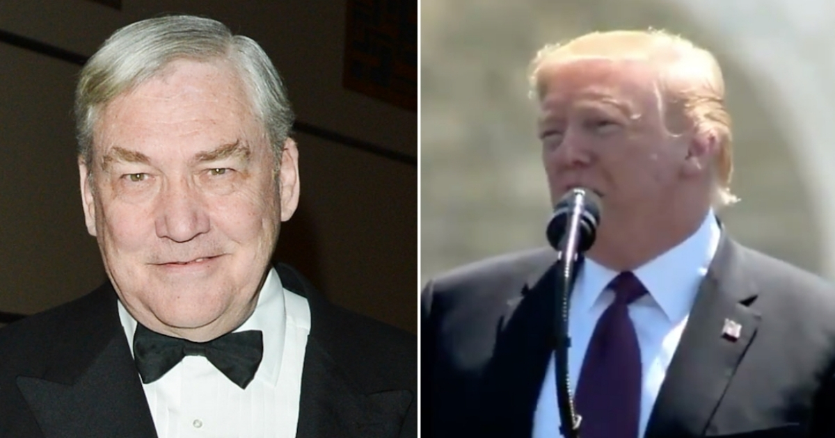 Conrad Black (d) y Donald Trump (i). © Wikimedia Commons / Twitter - The White House