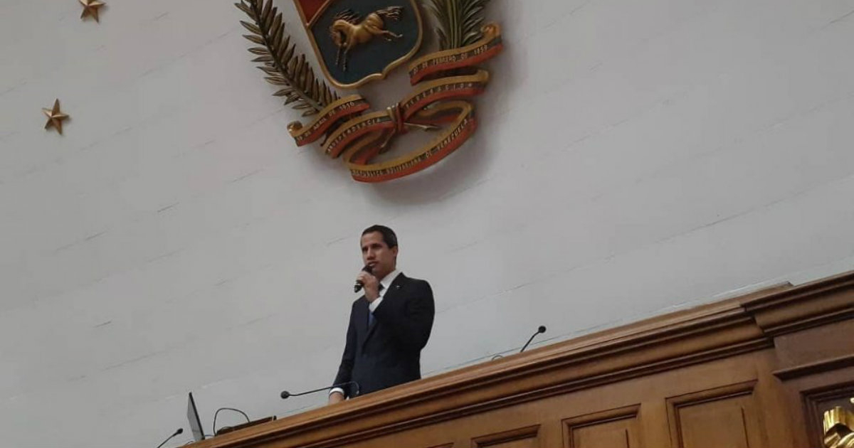 Juan Guaidó en la Asamblea Nacional en una imagen de archivo. © Twitter / Asamblea Nacional