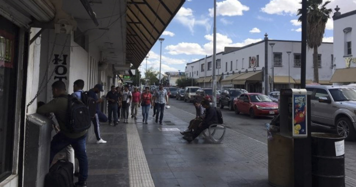 Cubanos en Ciudad Juárez. © Twitter / La Capital de México