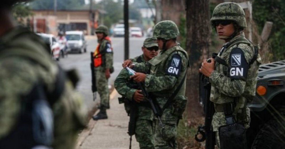 Miembros de la Guardia Nacional de México © 